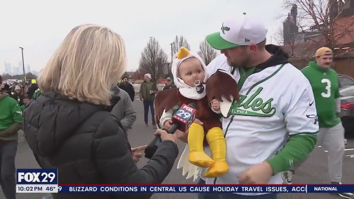 Eagles fans celebrate win over Giants to snap losing streak
